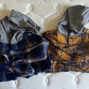 Boys 3T flannel with hoodie!